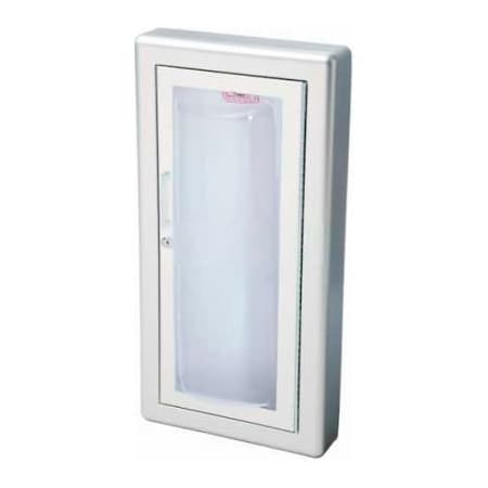 Activar Construction Products Group Activar Inc. Alum. Fire Ext. Cabinet, Clear Acrylic Bubble Window, Semi-Recessed, Saf-T-Lok, 3" Trim 1527G25FX